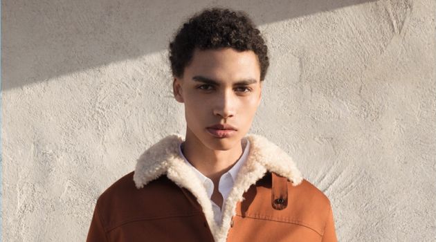 Sol Goss fronts AG Jeans' fall-winter 2018 campaign.