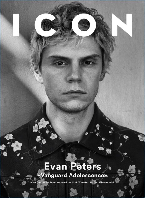 Evan Peters Icon Cover Photo Shoot