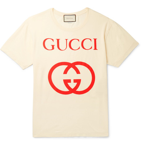 gucci logo white t shirt