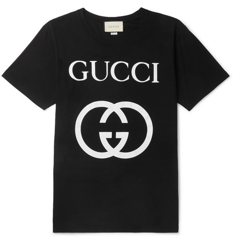 black and white gucci t shirt