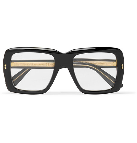 square frame gucci glasses