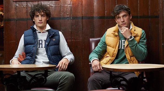 Models Federico Novello and Alexis Petit star in Morris Stockholm's fall-winter 2018 campaign.