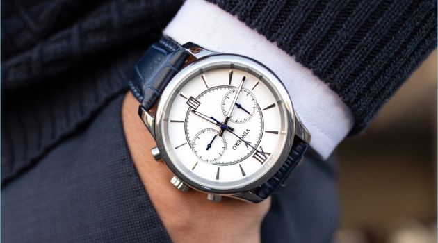 Vincero Silver + White The Bellwether Watch