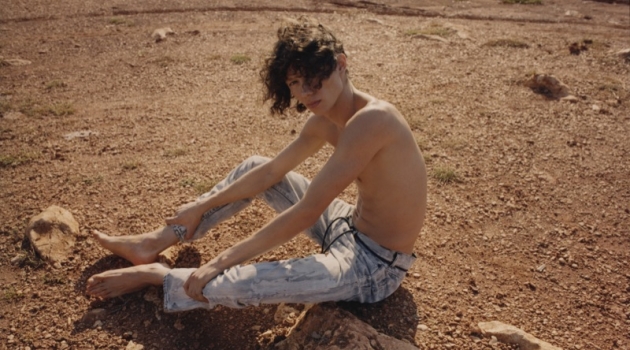 Diogo Guerreiro stars in Off-White's resort 2019 denim campaign.