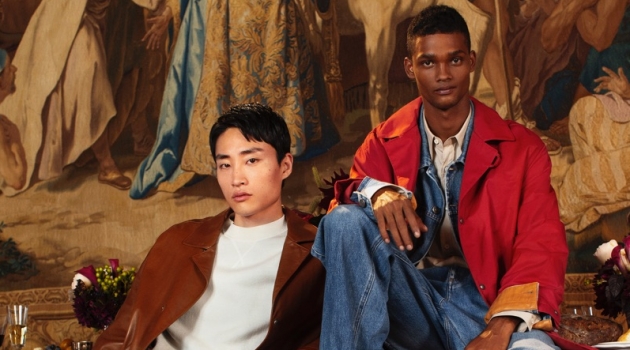 Sofia Malamute photographs Ryu Wankyu and Tevin Steele for Salvatore Ferragamo's holiday 2018 campaign.