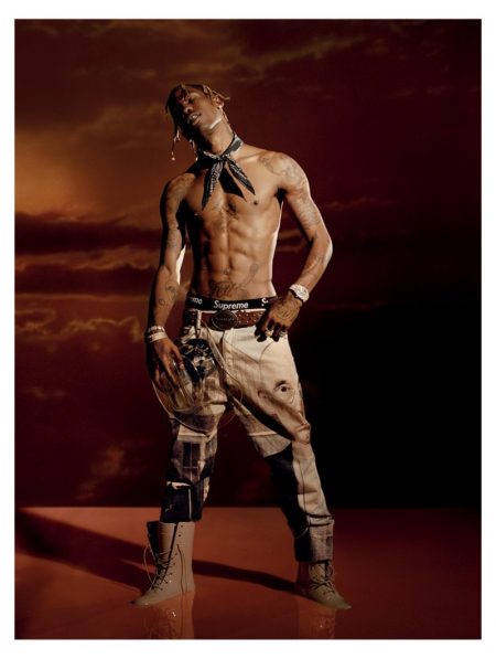 Travis Scott Lofficiel Hommes Italia Cover Shoot 9757