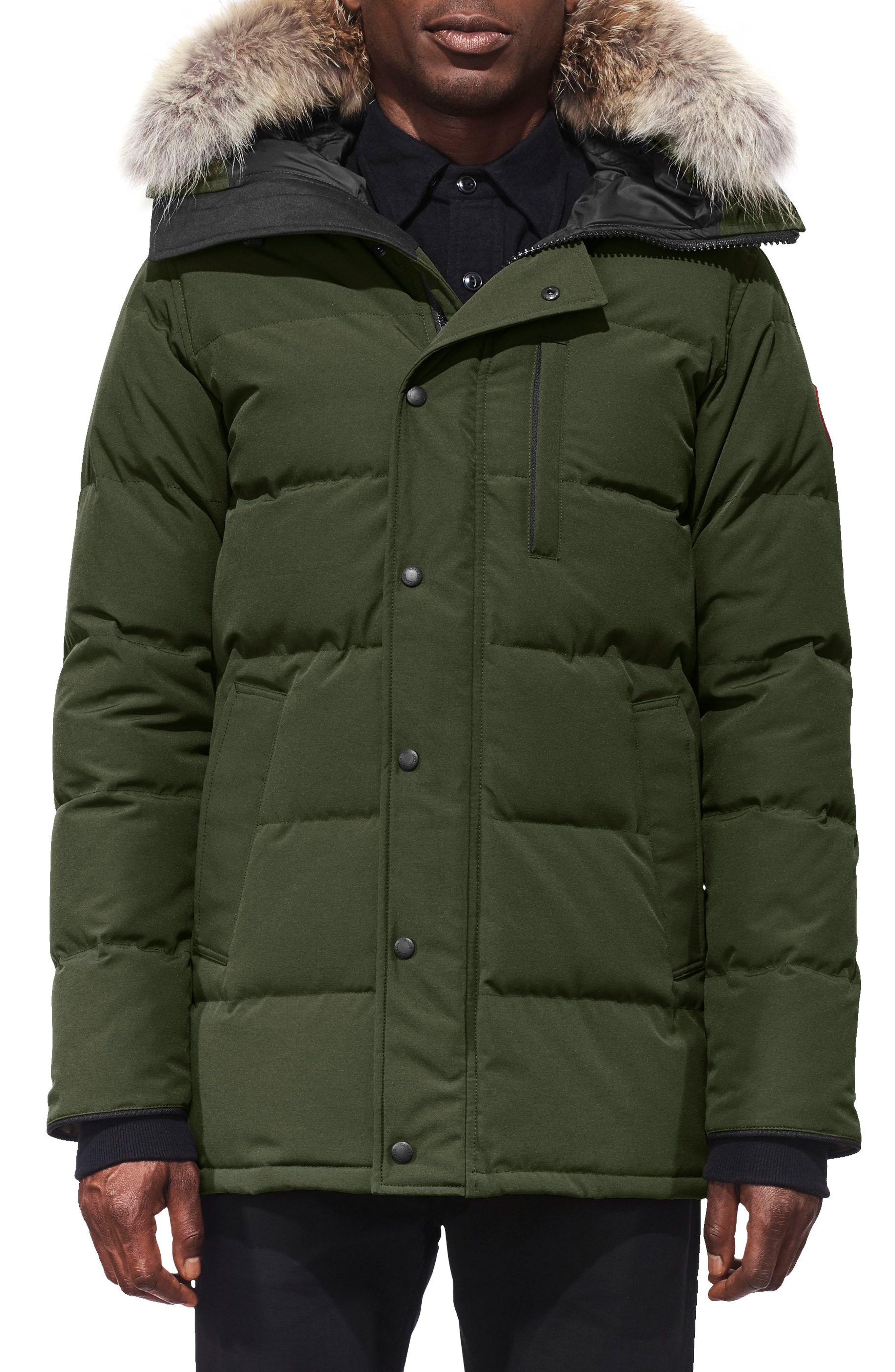 Men’s Canada Goose ‘Carson’ Slim Fit Hooded Packable Parka With Genuine ...