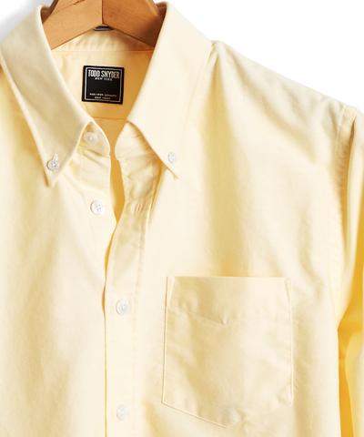 Solid Oxford Shirt in Yellow | The Fashionisto