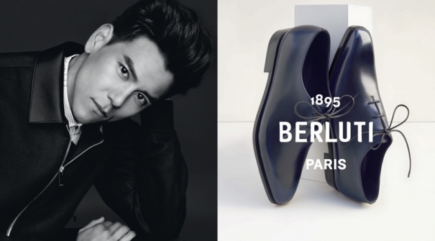 Eddie Peng stars in Berluti's spring-summer 2019 campaign.