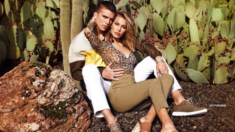 River Viiperi and his girlfriend Jessica Goicoechea front the spring-summer 2019 campaign of Refresh Shoes.
