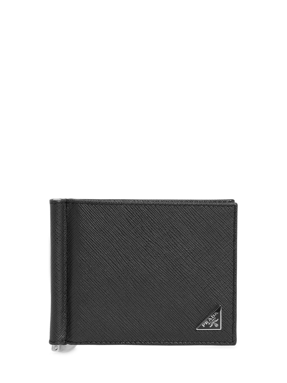 Saffiano Leather Wallet W/ Money Clip | The Fashionisto