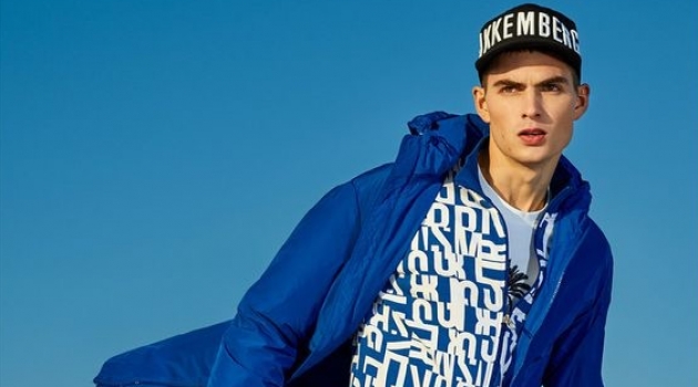 Jurriaan Seppenwoolde stars in Bikkembergs' spring-summer 2019 campaign.