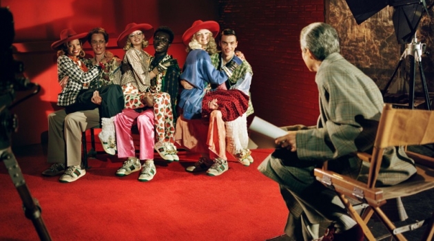 Alexis Sundman, Delphi Mcnicol, Emmanuel Adjaye, Unia Pakhomova, and William Valente front Gucci's spring-summer 2019 campaign.