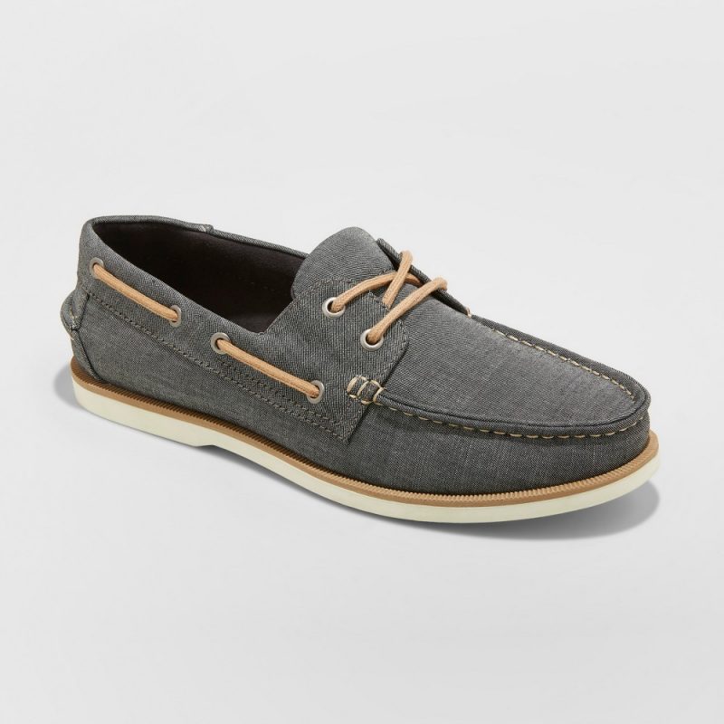 Men’s Rice Boat Shoe – Goodfellow & Co Chambray 8, Gray | The Fashionisto