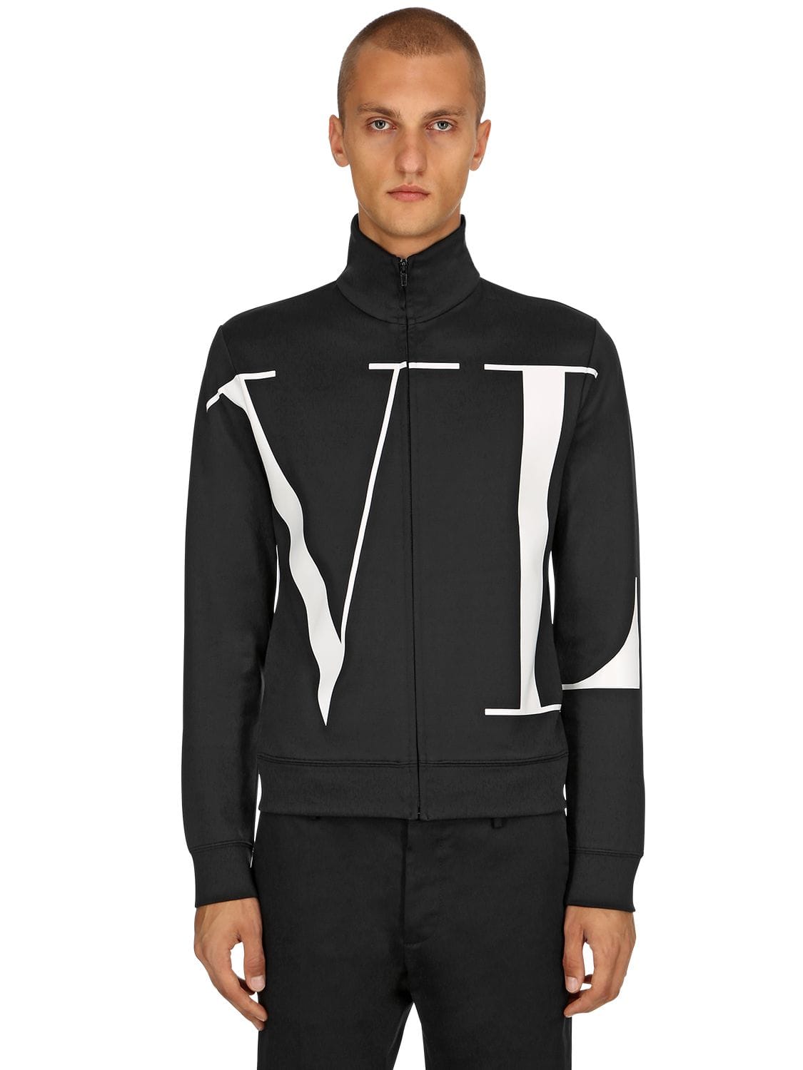 Vltn Logo Cotton Blend Track Jacket | The Fashionisto