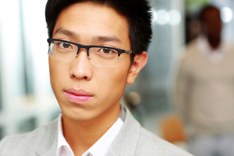 Asian Man Glasses 