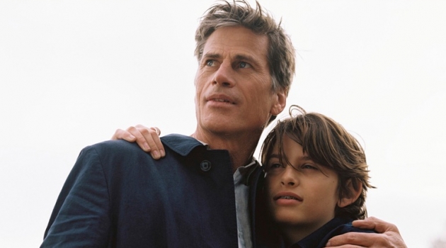 Mark Vanderloo and his son star in a story for Massimo Dutti.