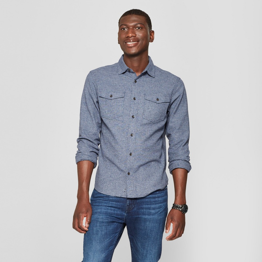 Men’s Long Sleeve Denim Shirt – Goodfellow & Co Bergen Blue XL | The ...