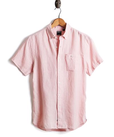 short sleeve linen button down