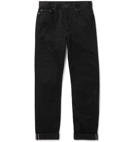 The Row – Bryan Selvedge Denim Jeans – Men – Black | The Fashionisto