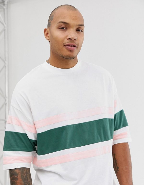 ASOS DESIGN organic oversized longline t-shirt with half sleeve and ...