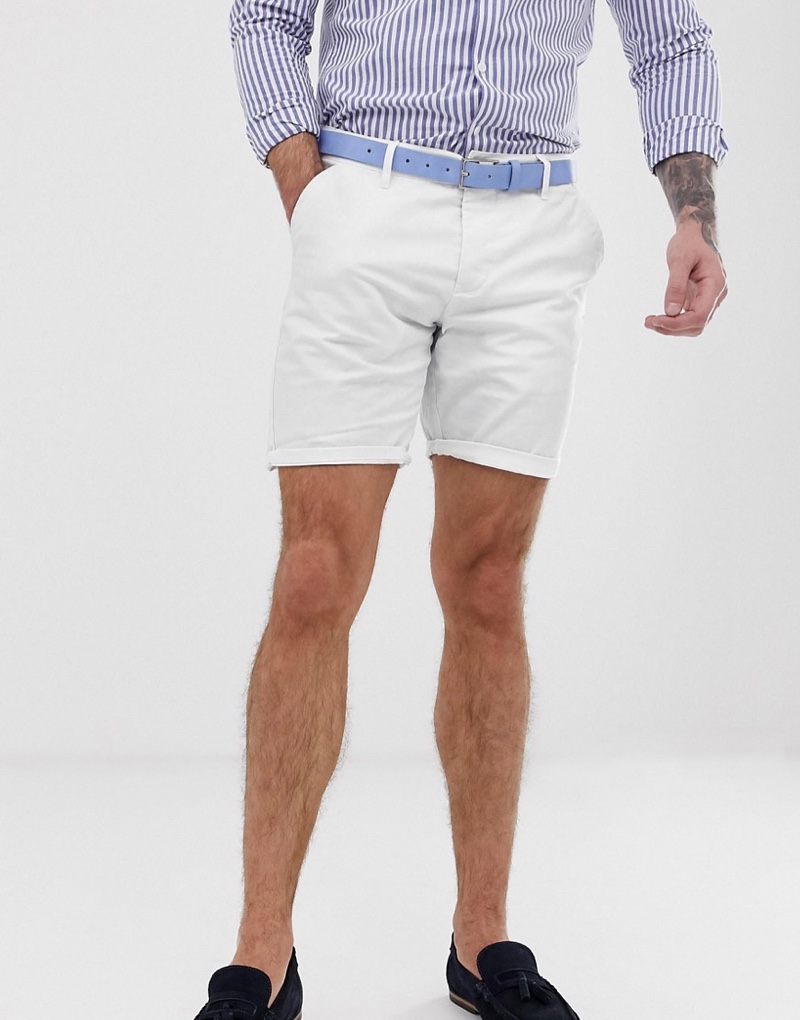 all white casual men's outfit