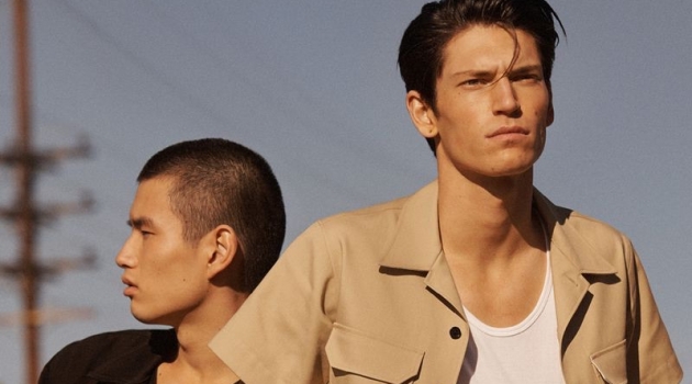 Models Kohei Takabatake and Justin Eric Martin come together for Calvin Klein's spring-summer 2019 watches campaign.