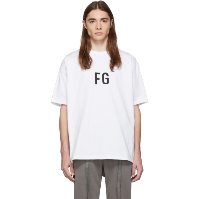 Fear of God White FG T-Shirt | The Fashionisto