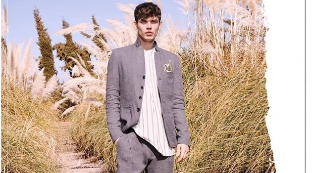 Bart Taylor stars in Gino Rossi's spring-summer 2019 campaign.