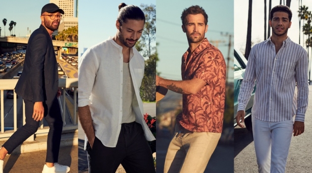 H&M highlights its men's linen fashions with a new outing.