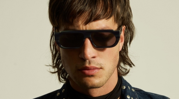 Karen Walker taps Marlon Williams to appear in its Monumental collection. He wears the brand's Turing sunglasses.