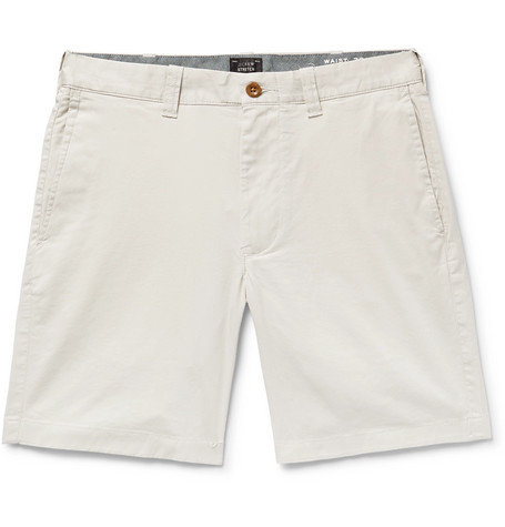 J.Crew – Slim-Fit Cotton-Blend Twill Shorts – Men – Off-white | The ...
