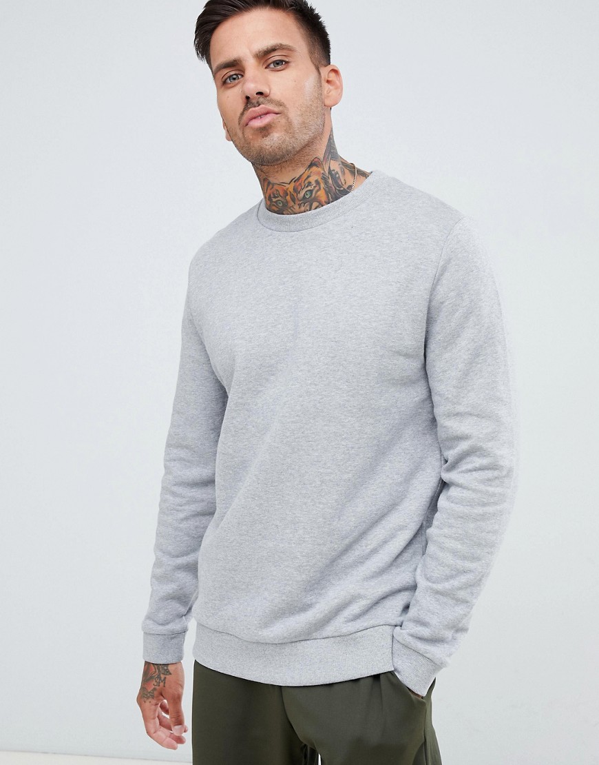 ASOS DESIGN sweatshirt in gray – Gray | The Fashionisto