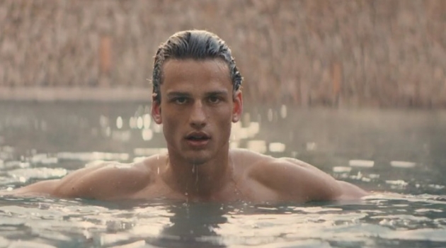 Canadian model Simon Nessman stars in the fragrance campaign for Bottega Veneta Illusione for Him.