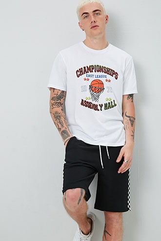 Championship Graphic Tee at Forever 21 White/multi | The Fashionisto