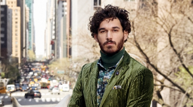 David Alexander Flinn stars in Etro's fall-winter 2019 men's campaign.