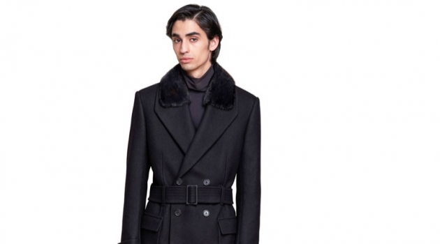 Ready for fall, Aramish Mangi sports Fendi's pea coat $5,300.