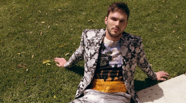 Actor Nicholas Hoult wears a look by Louis Vuitton.