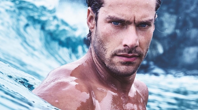 Front and center, Gonçalo Texeira appears in Avon's Musk fragrance campaign.