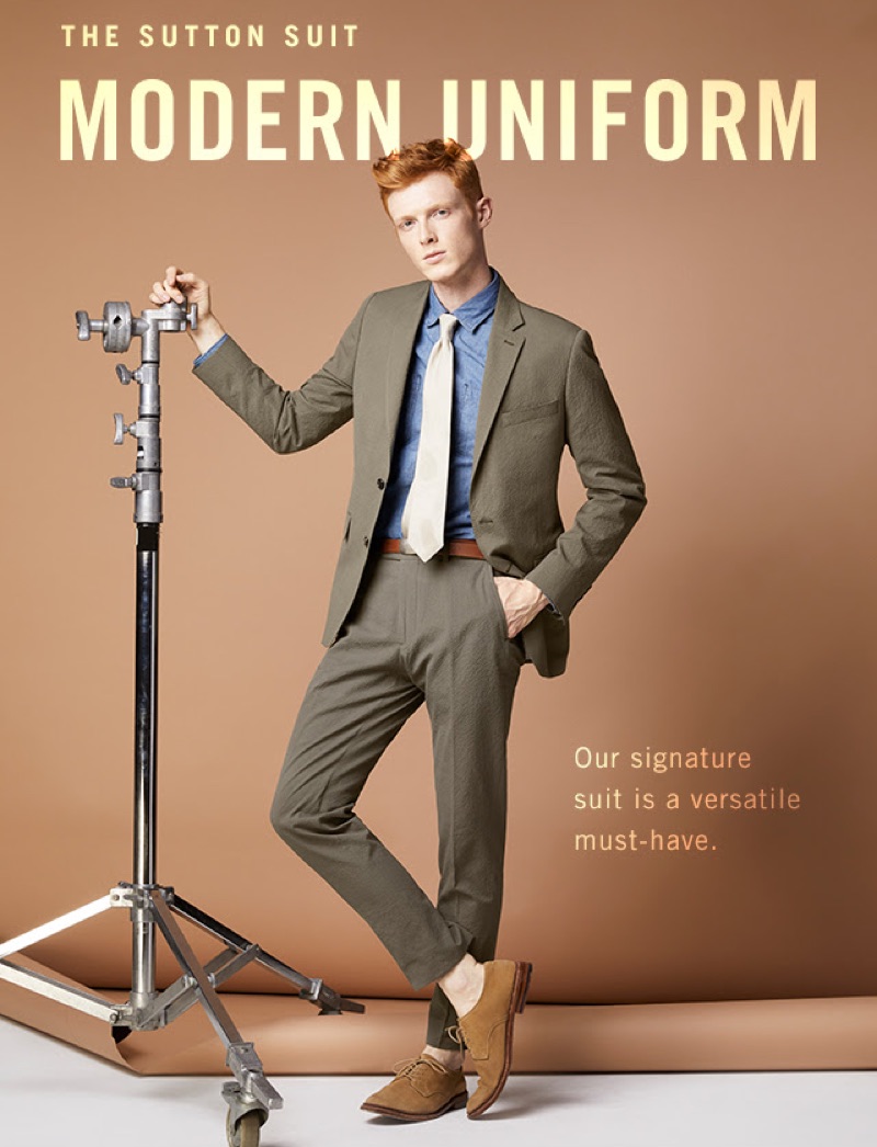 The Versatile Suit: Step up your everyday sartorial style with an elegant suit. Making a splash, model Linus Wordemann dons Todd Snyder's seersucker suit in olive green.