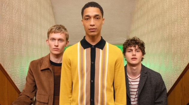 Tom Craig photographs Freddie Dennis, Luke Cousins, and Darwin Gray for Ben Sherman's fall-winter 2019 campaign.