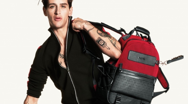 Model Austin Augie fronts the MICHAEL Michael Kors fall-winter 2019 campaign.