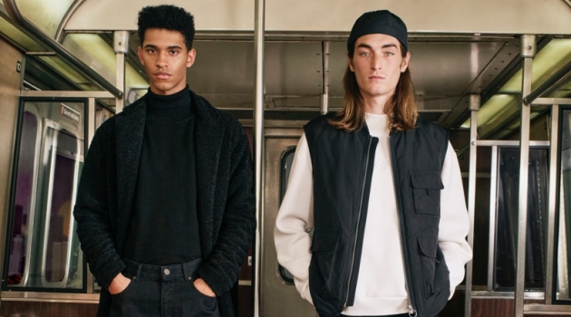 Hector Diaz and Niko Traubman star in Pull & Bear's fall-winter 2019 campaign.