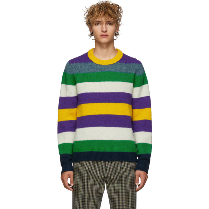 Acne Studios Multicolor Striped Wool Kai Sweater | The Fashionisto