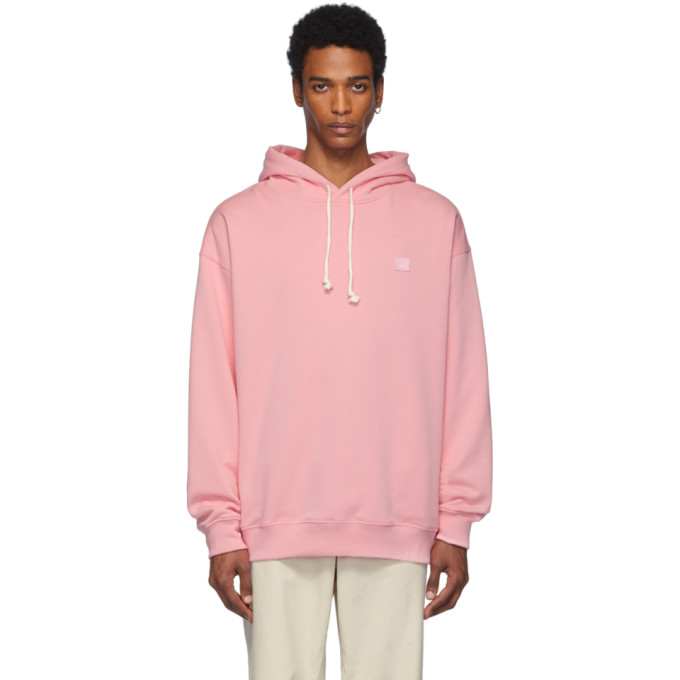 Acne Studios Pink Oversized Farrin Face Hoodie | The Fashionisto