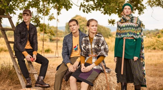 Models Kit Butler, Alexandre Cunha, Adrienne Juliger, and Eva Klímková star in Beymen Club's fall-winter 2019 campaign.