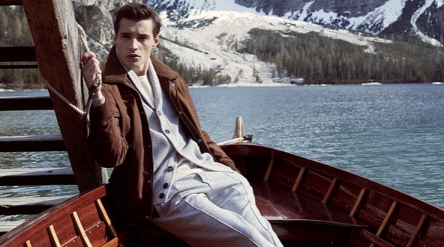 Adrien Sahores wears a chic look from Brunello Cucinelli for Neiman Marcus.