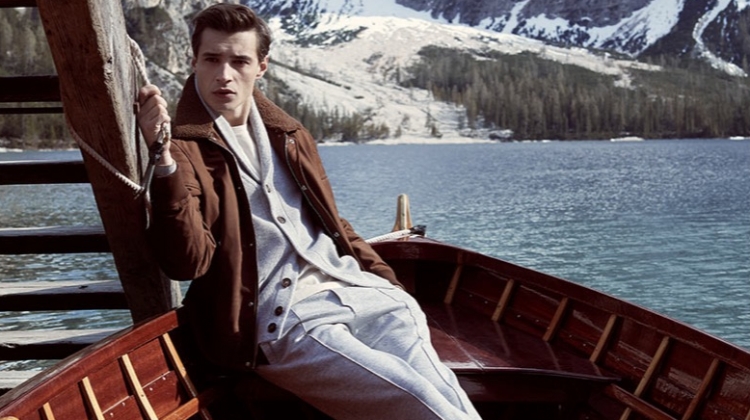 Adrien Sahores wears a chic look from Brunello Cucinelli for Neiman Marcus.