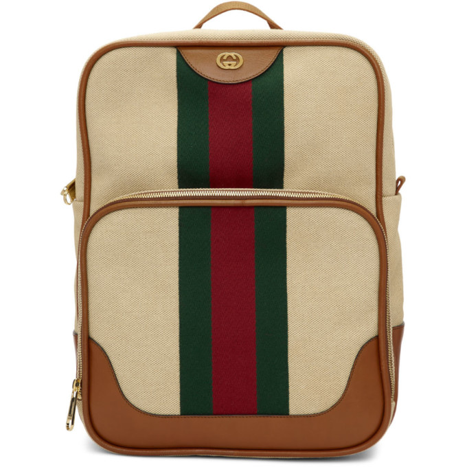 vintage canvas backpack gucci