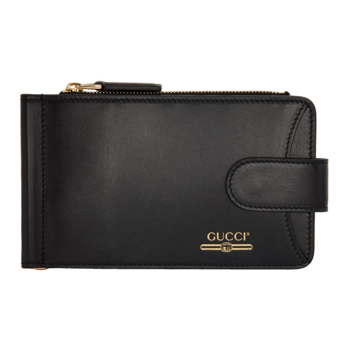 Gucci Black Money Clip Bifold Wallet | The Fashionisto